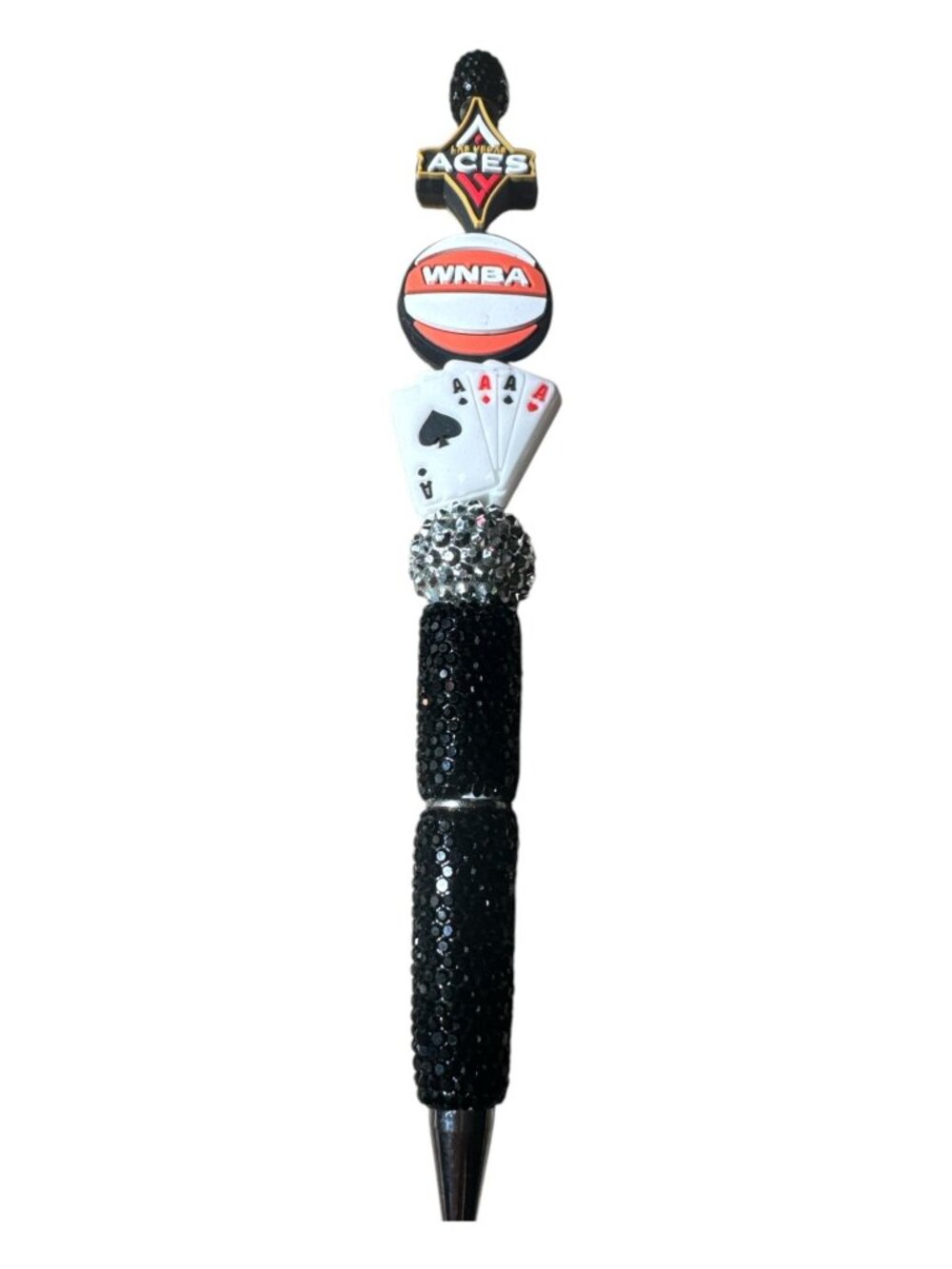 World Champion Las Vegas Aces WNBA-Themed Decorative Pen with Glitter Handle & C